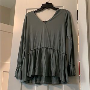 Peplum long sleeve